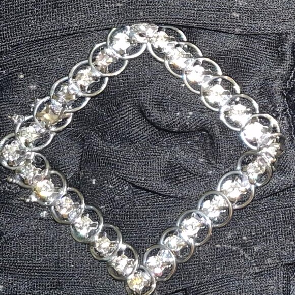 studio 1940 ** stylish top, Black with sequins and glitter, size Medium - Picture 5 of 15